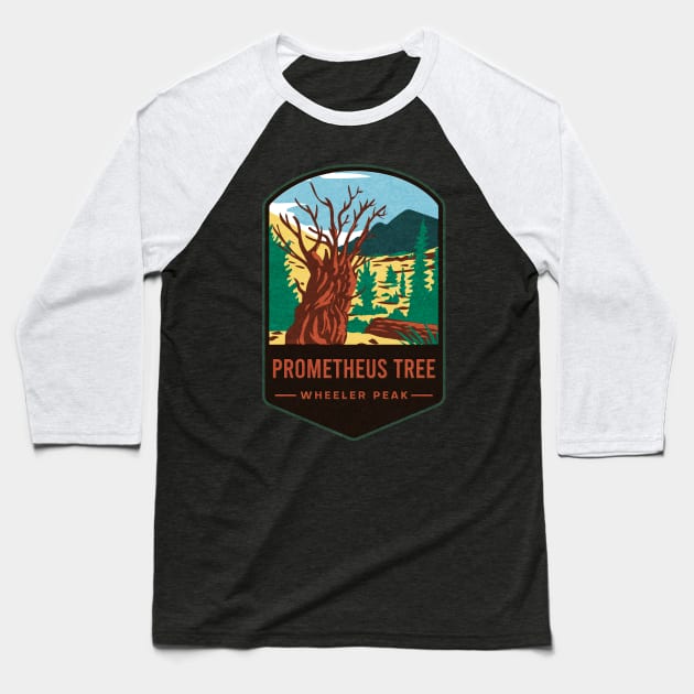 Prometheus Tree Wheeler Peak Baseball T-Shirt by JordanHolmes